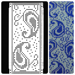 パンチカード【編み機用】 ブラザー/シルバー共用 ペイズリー【011