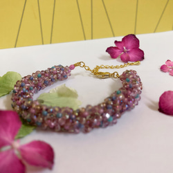 (HK$250）Hydrangea Bracelet 紫陽花手環 第2張的照片