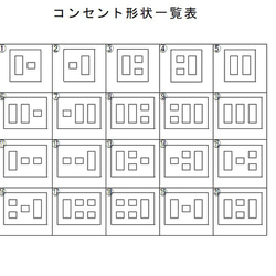 2連用コンセントガード　ウォールナット製　ホワイトオーク材製 4枚目の画像