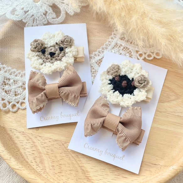 【リバティリボン】ベビーヘアクリップ　ベビーヘアピン♡セミオーダーメイド リバティリボン】ベビーヘアクリップ ベビーヘアピン♡セミオーダー