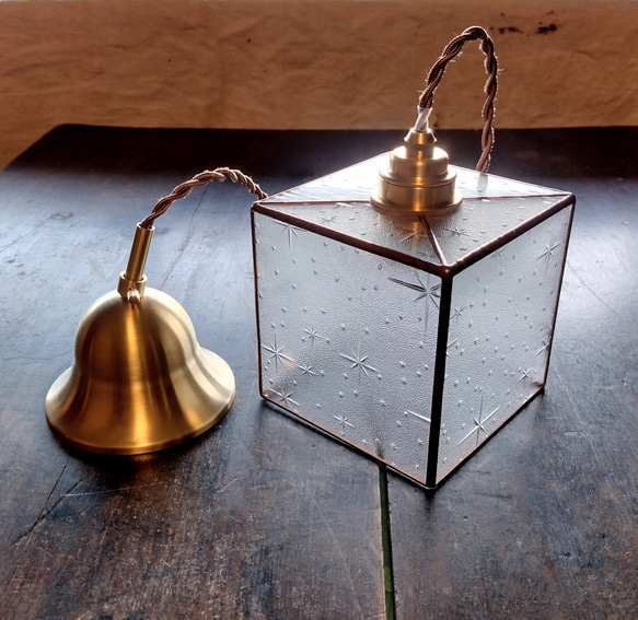 ペンダントライト＊昭和型板ガラス 銀河ⅴ シーリングライト