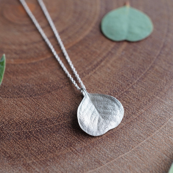 Eucalyptus small leaf necklace [P099SV] 2枚目の画像