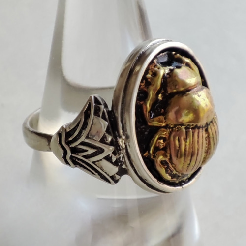 スカラベリング scarabée 挟め acetate ring 16号