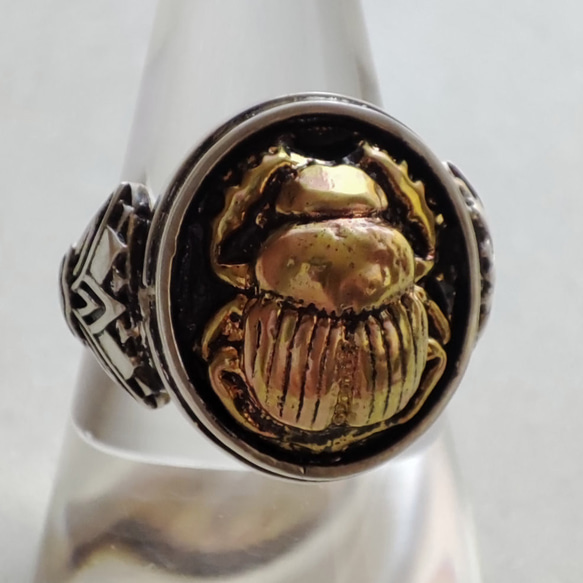 【ファッション通販】 シルバー925/真鍮 スカラベリング 指輪・リング 通販 cooing アクセサリー