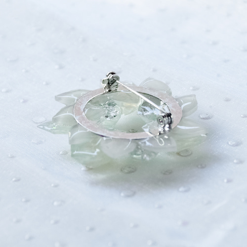 石の花 ブローチ-クリスタル- 鉱石風 ブローチ shimmer 通販 16341141