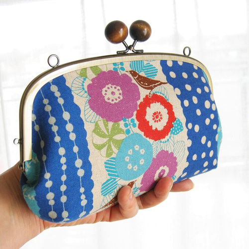 ち*え様 ハンドメイド•ショルダーバッグ•ポシェット•大人可愛い•ドット柄