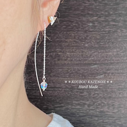 ◆silver925 & Swarovski◆ American Pierce 11枚目の画像