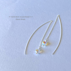 ◆silver925 & Swarovski◆ American Pierce 1枚目の画像