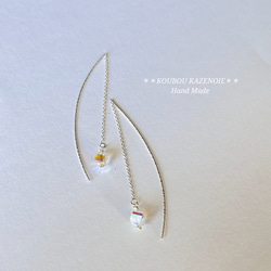 ◆silver925 & Swarovski◆ American Pierce 8枚目の画像