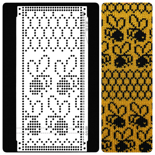 パンチカード【編み機用】 ブラザー/シルバー共用 ハニカム【012