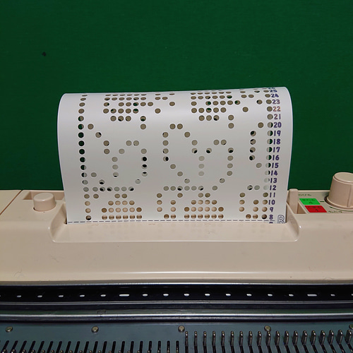 パンチカード【編み機用】 ブラザー/シルバー共用 ハニカム【012