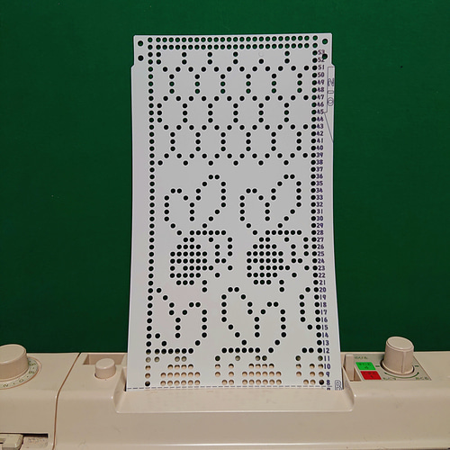 パンチカード【編み機用】 ブラザー/シルバー共用 ハニカム【012