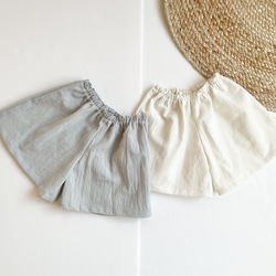 kids// cottonlinen set up セーラーカラーシャツ、ハーフパンツ 3枚目の画像