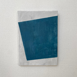 原画　一点物　テクスチャーアート　グレー　ブルー　青　白　ホワイト　ポスター　インテリア　北欧　イラスト　アート　絵画 8枚目の画像