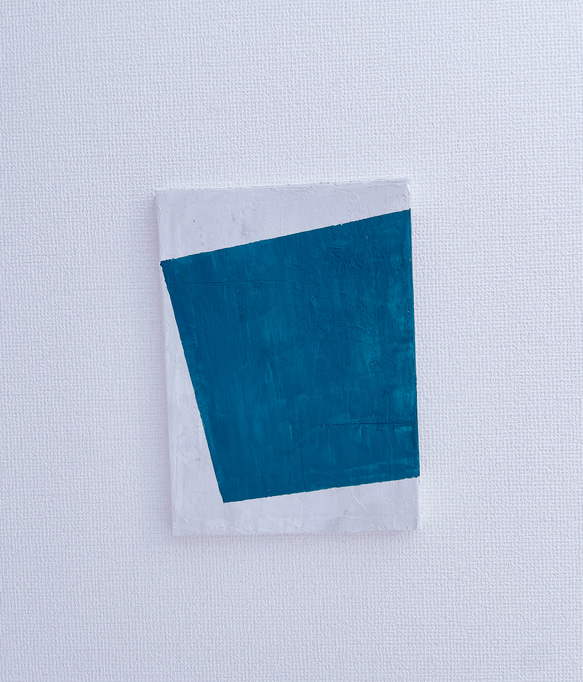原画　一点物　テクスチャーアート　グレー　ブルー　青　白　ホワイト　ポスター　インテリア　北欧　イラスト　アート　絵画 1枚目の画像