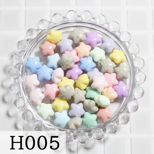 H005】星型 シーリングワックス ミックス 50粒 樹脂・レジン