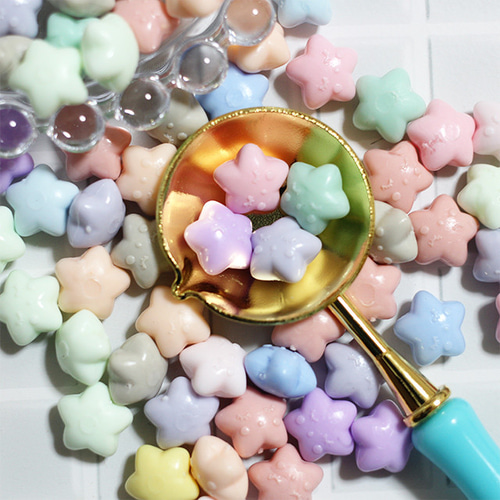 H005】星型 シーリングワックス ミックス 50粒 レジン・樹脂