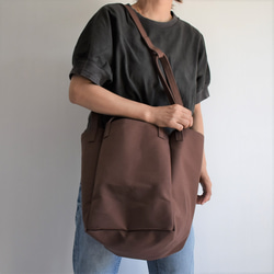 DROP2 SHOULDER TOTE BAG（コーヒー/ブラウン） 12枚目の画像