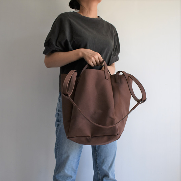 DROP2 SHOULDER TOTE BAG（コーヒー/ブラウン） 10枚目の画像