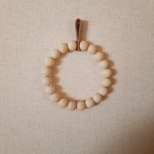 北欧風 鍋敷き（ウッドビーズ ポットマット） その他調理器具 sorairo