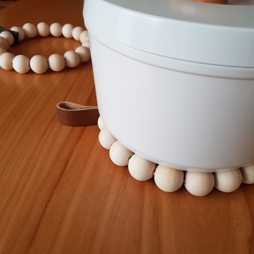 北欧風 鍋敷き（ウッドビーズ ポットマット） その他調理器具 sorairo