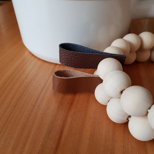 鍋敷wood beads 北欧風 鍋敷き（ウッドビーズ ポットマット） その他調理器具 sorairo