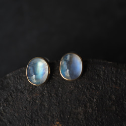 white labradorite brass pierce (kougei) 3枚目の画像