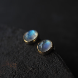 white labradorite brass pierce (kougei) 4枚目の画像