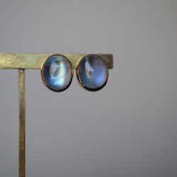 white labradorite brass pierce (kougei) 9枚目の画像