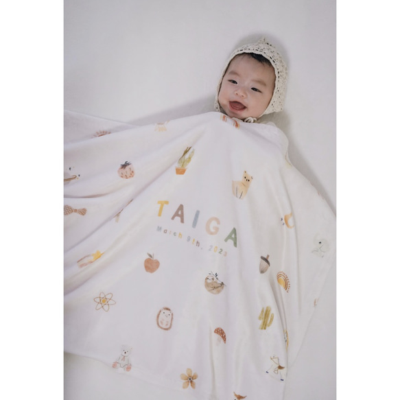 Blanket / Mini Collection | ブランケット | 名入れ | 出産祝い 16枚目の画像