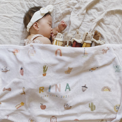 Blanket / Mini Collection | ブランケット | 名入れ | 出産祝い 8枚目の画像