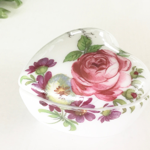 Meissen 花柄オーバル型ボックス 小物入れ