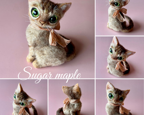 シンガプーラねこちゃん 羊毛フェルト Sugar Maple 通販 16343103