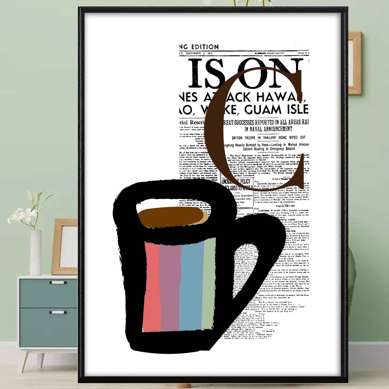 コラージュ　イラスト　ポスター　A4 A3 A2 A1　アートポスター　（アート/sei　新着順）検索　1715