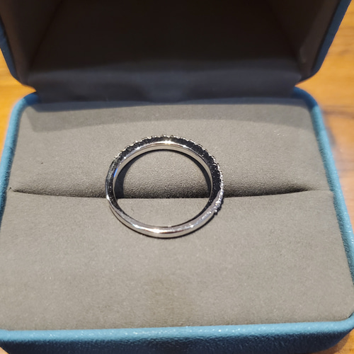 【favorikomono】モアサナイト ハーフエタニティリング オーダーメイド 本物保証 リング 合計0.7ct k18 ゴールド