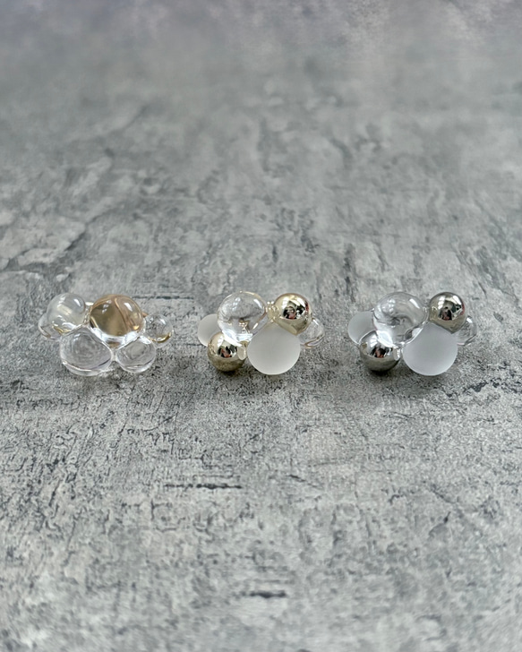 3color！もこもこしゃぼん玉リング 2枚目の画像