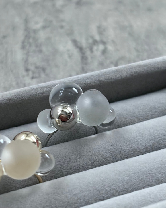 3color！もこもこしゃぼん玉リング 5枚目の画像