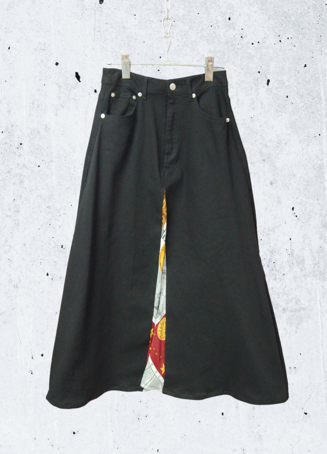 リメイク　ロングスカート×星座デザイン