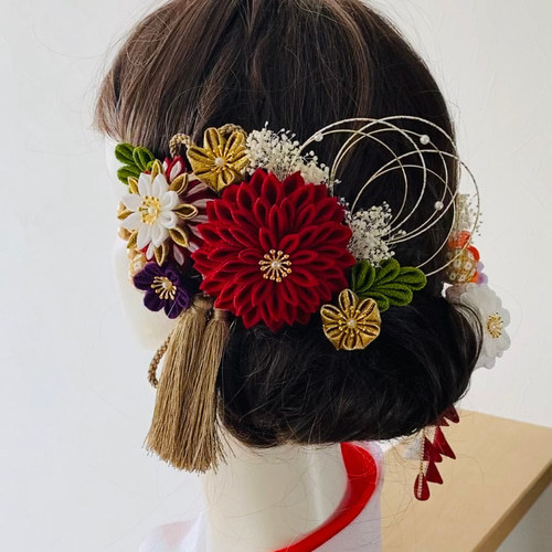 つまみ細工 髪飾り オーダー品 かんざし Hanaya和（のどか） 通販 