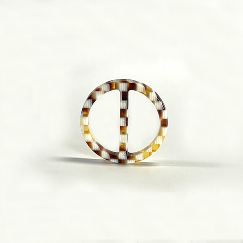 MACOOL × KISSO］Scarf Buckle スカーフバックル（184 multi brown