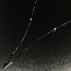 【キラキラ感がハンパない！！】カットゴールドルチル ブラックオニキス ネックレス Ｏｎｒ７ ケース付 最高ギフト 9枚目の画像