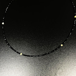 【キラキラ感がハンパない！！】カットゴールドルチル ブラックオニキス ネックレス Ｏｎｒ７ ケース付 最高ギフト 18枚目の画像