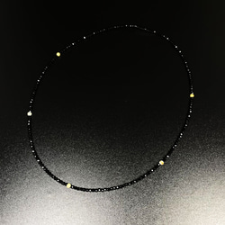【キラキラ感がハンパない！！】カットゴールドルチル ブラックオニキス ネックレス Ｏｎｒ７ ケース付 最高ギフト 13枚目の画像