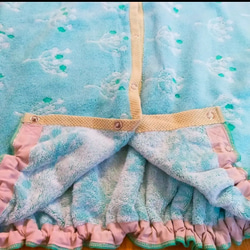 裹巾 方便換衣服 裹巾 鳥紋 綠色 第2張的照片