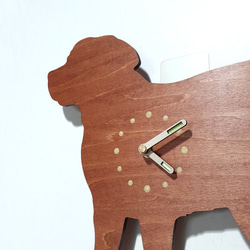 手作り木製創作造形ボード/時計【ハッピーズー-ラブラドール】 4枚目の画像