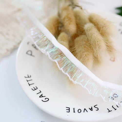 B326 ミニオーロラ色フリルレース 手芸用品 レース ʚmummyɞ 通販