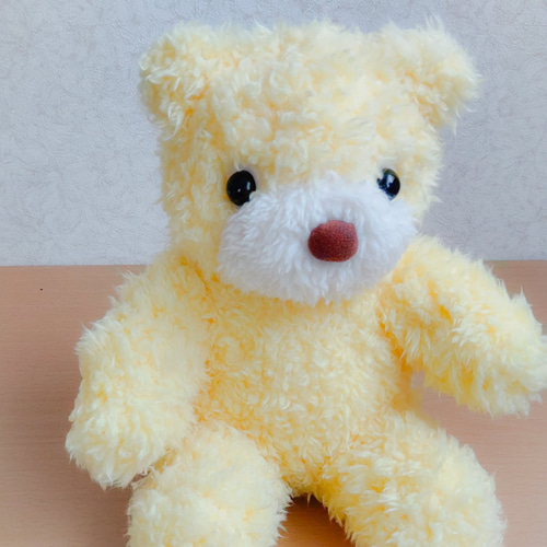 夏のくまさん（イエロー） ぬいぐるみ ミシンかあさん 通販