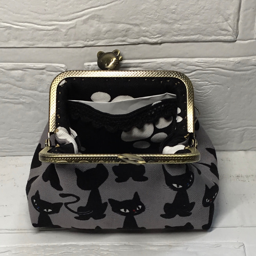 美品！！　CALEE がま口　財布　黒　キーホルダー付　即購入OK 美品！！ CALEE がま口 財布 黒 キーホルダー付 即購入OK - メルカリ