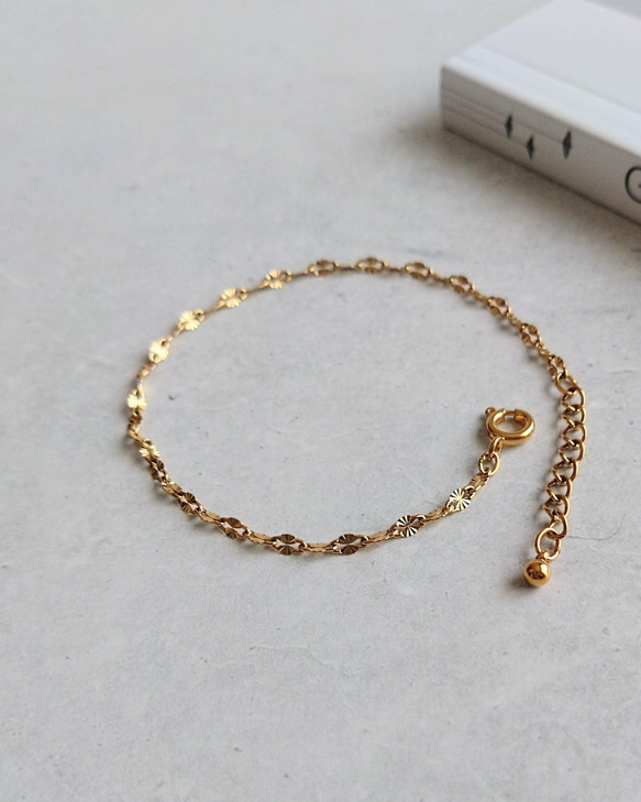 スキンジュエリーブレスレット ウェブチェーン バタフライチェーン