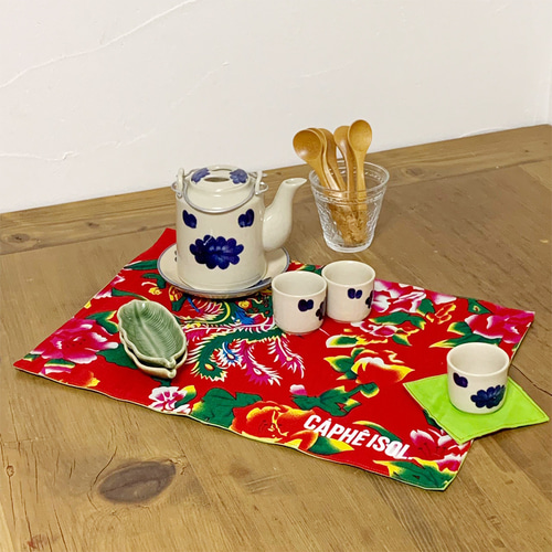 新品★ベトナム手工芸★ラタンのランチョンマット　6枚セット　籐製品　アジアン雑貨 新品☆ベトナム手工芸☆ラタンのランチョンマット 6枚セット